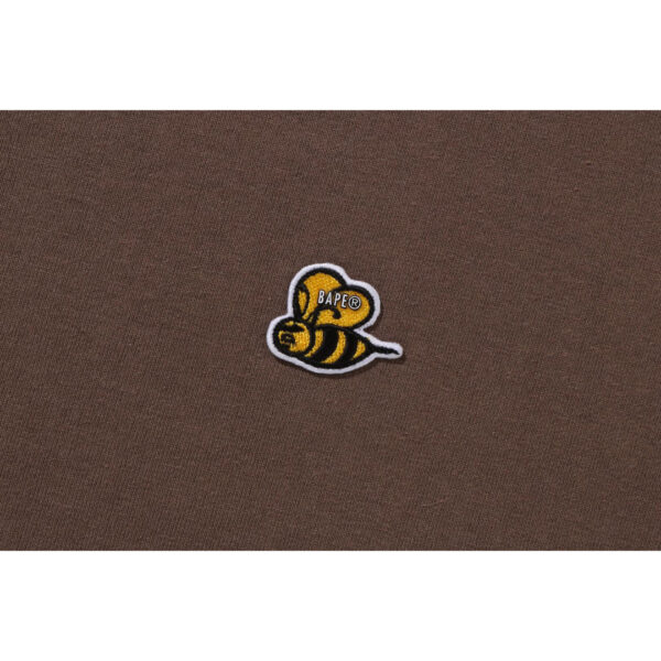 BAPE BEE ONE POINT L/S TEE MENS-BROWN