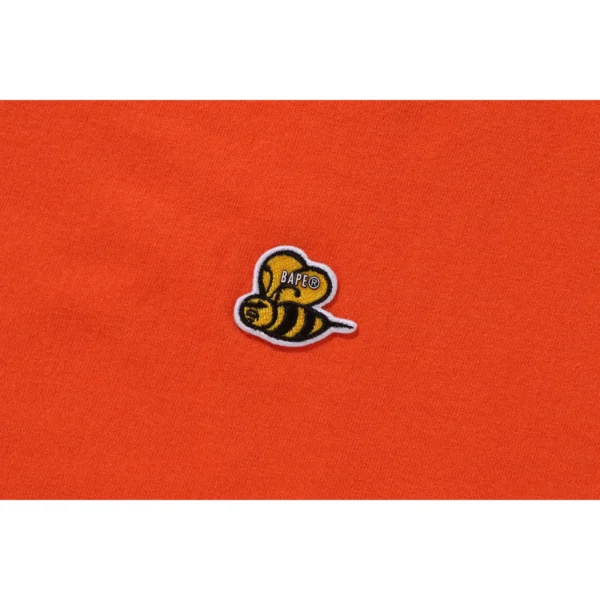 BAPE BEE ONE POINT L/S TEE MENS-ORANGE