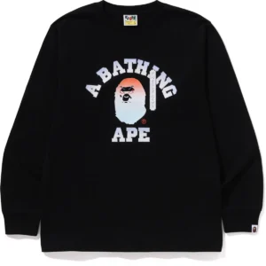 BAPE KABUKI HEAD LS TEE MENS-BLACK