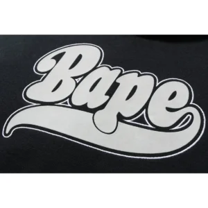 BAPE OVERSIZED PULLOVER HOODIE LADIES-BLACK