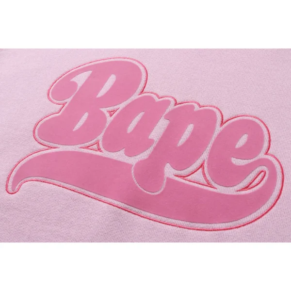 BAPE OVERSIZED PULLOVER HOODIE LADIES-PINK