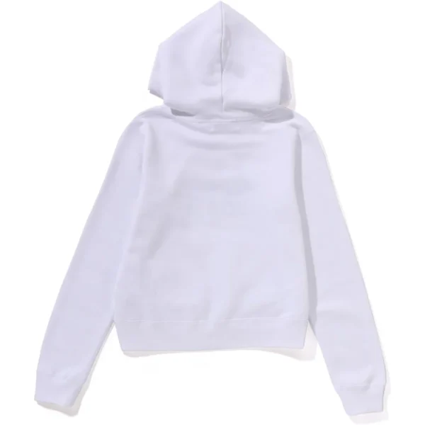 I LOVE BAPE PULLOVER HOODIE LADIES-WHITE