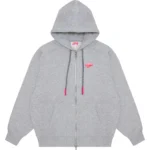 BAPE CLOTHING APEE HOODIE OVERSIZED JACKET LADIES-GREY