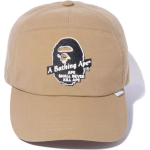 A BATHING APE PANEL CAP MENS-BEIGE