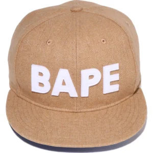 BAPE PATCH SNAP BACK CAP MENS-BEIGE