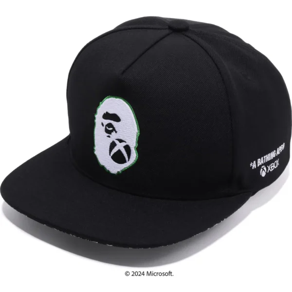 BAPE X XBOX SNAPBACK CAP-BLACK