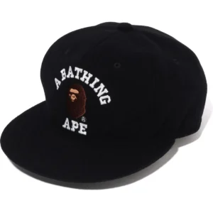 BAPE COLLEGE WOOL CAP MENS-BLACK