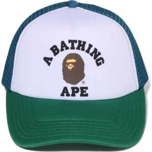 BAPE COLLEGE MESH CAP MENS-GREEN