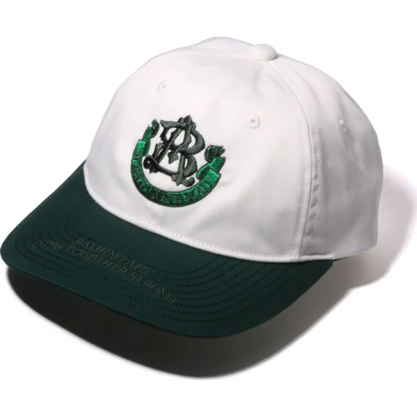 BAPE CONTRAST PANEL COLLEGE CAP MENS-WHITE