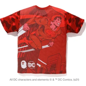 A BATHING APE® BAPE×SUPERMAN SHIRT-RED