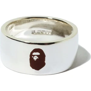 BAPE STEPHEN EINHORN APE HEAD RING MEN-SILVER