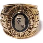 BAPE COLLEGE RING MENS-GOLD