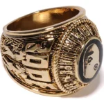 BAPE COLLEGE RING MENS-GOLD