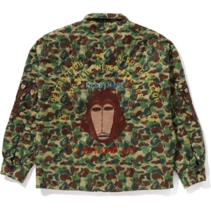 BAPE X READYMADE ABC CAMO VIETNAM JACKET MENS-Green