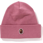 BAPE SILICON APE HEAD KNIT CAP MENS-PINK