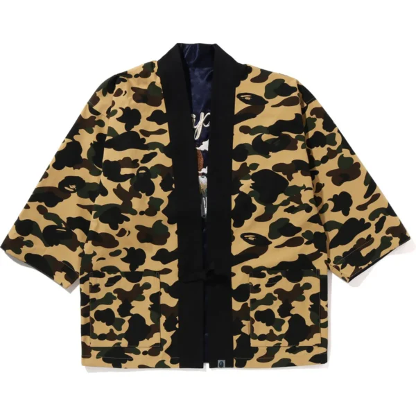 BAPE 1ST CAMO CRAFT MAN REVERSIBLE JACKET MENS-YELLOW