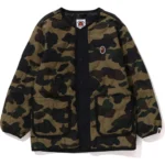 1ST CAMO QUILTING JACKET KIDS-Green