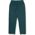 BAPE BLACK DISTRESSED SWEAT PANTS MENS-GREEN