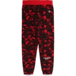 BAPE X FAZE CLAN SWEAT PANTS MENS-RED