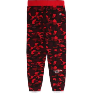 BAPE X FAZE CLAN SWEAT PANTS MENS-RED