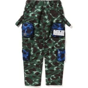 BAPE X UNDEFEATED MULTI POUCH POCKET PANTS MENS-GREEN