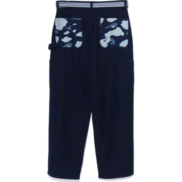 BAPE SASHIKO PAINTER APRON PANTS MENS-BLUE