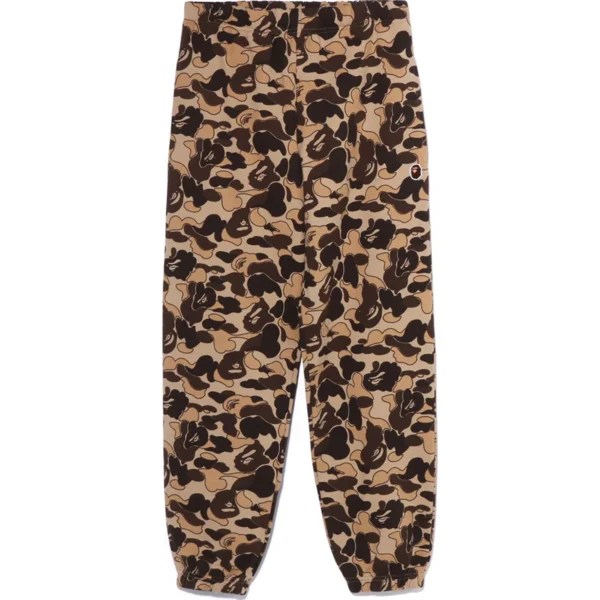 BAPE COOKIE CAMO 2 OVERSIZED SWEAT PANTS LADIES-BROWN