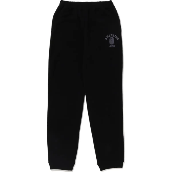 BAPE HEAVY WASHED SWEAT PANTS MENS-BLACK