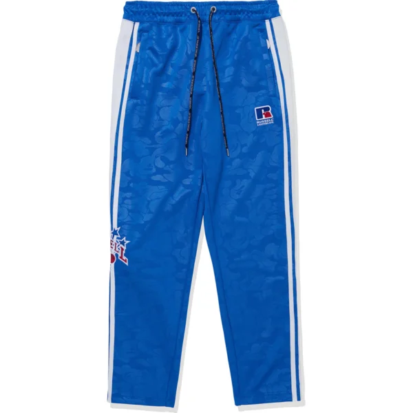 BAPE X RUSSELL TRACK PANTS MENS-BLUE