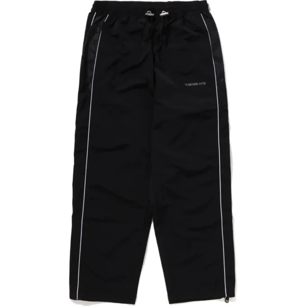 BAPE METAL LOGO PIN TRACK PANTS MENS-BLACK