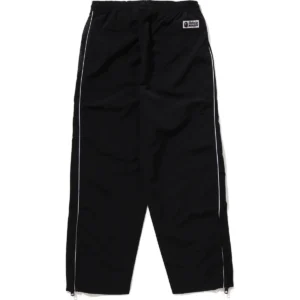 BAPE METAL LOGO PIN TRACK PANTS MENS-BLACK