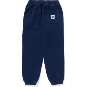 BAPE APE HEAD ONE POINT INDIGO SWEAT PANTS MENS-BLUE