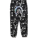 BAPE CITY CAMO SHARK SWEAT PANTS MENS-BLACK