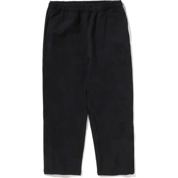 BAPE INK CAMO WIDE LEG SNAP DETAIL TRACK PANTS MENS-BLACK