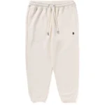 BAPE APE HEAD ONE POINT SWEAT PANTS MENS-WHITE