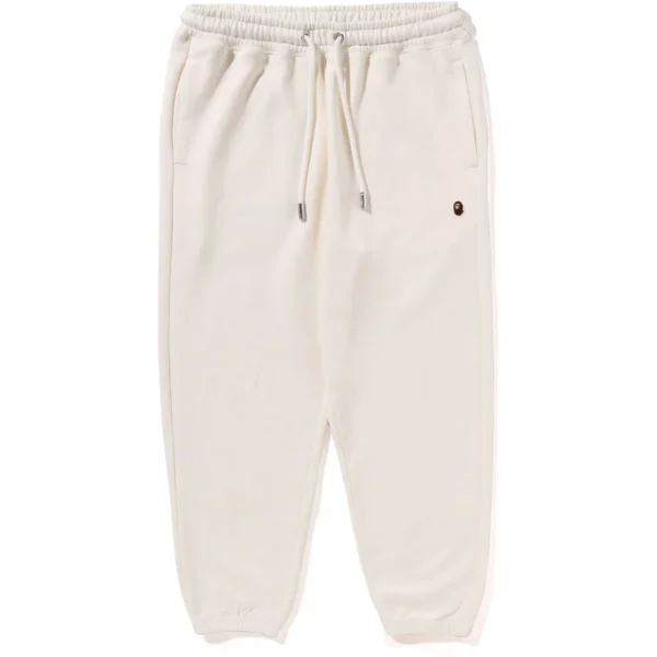 BAPE APE HEAD ONE POINT SWEAT PANTS MENS-WHITE