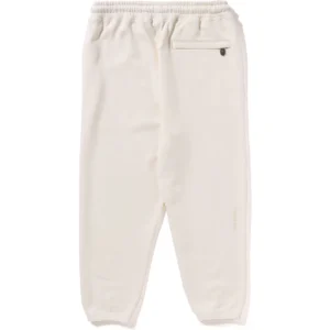 BAPE APE HEAD ONE POINT SWEAT PANTS MENS-WHITE