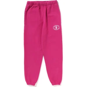 BAPE PIGMENT DYE SWEAT PANTS LADIES-PINK