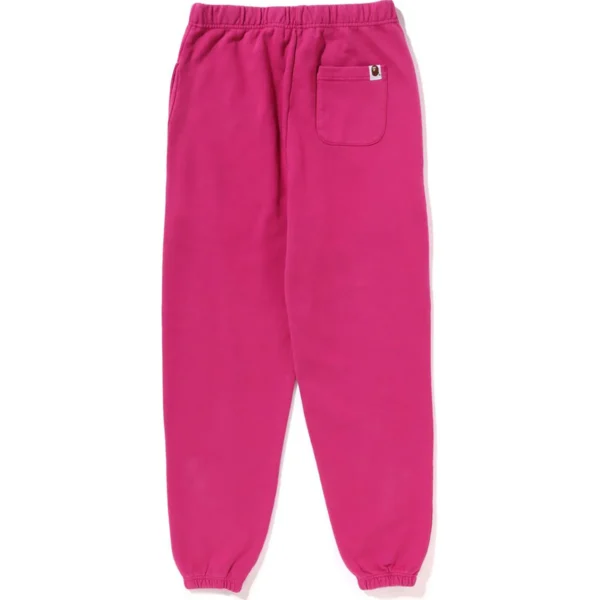 BAPE PIGMENT DYE SWEAT PANTS LADIES-PINK