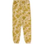 BAPE COLOR CAMO SWEAT PANTS LADIES-YELLOW