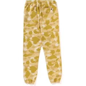 BAPE COLOR CAMO SWEAT PANTS LADIES-YELLOW