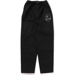 BAPE APE HEAD CURVED PANTS KIDS JR-BLACK