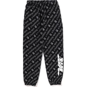 BAPE LINE PANTS JR KIDS-BLACK