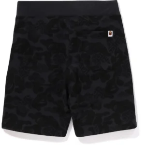 BAPE ASIA CAMO SWEAT SHORTS MENS-BLACK