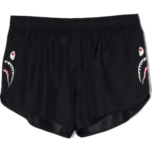 BAPE SHARK RUNNING SHORTS LADIES-BLACK