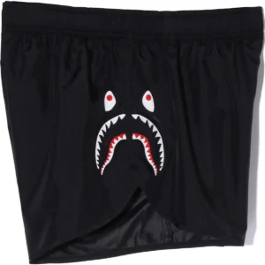 BAPE SHARK RUNNING SHORTS LADIES-BLACK