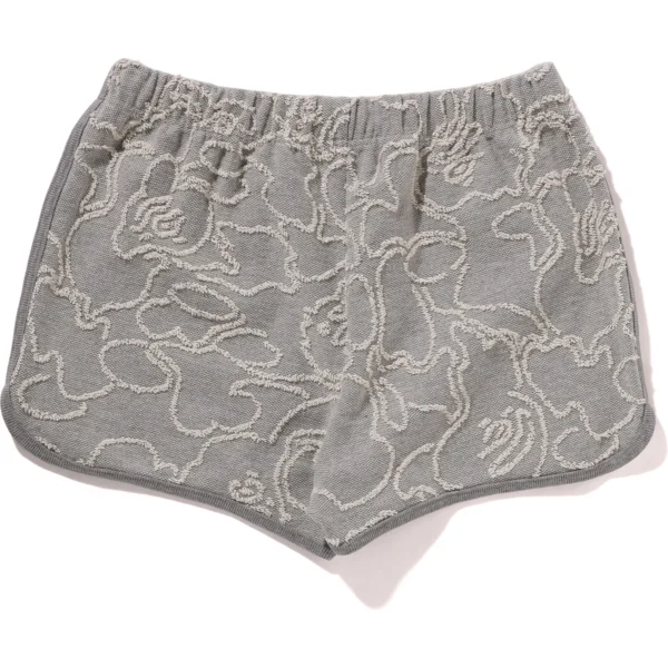 BAPE NEON CAMO JACQUARD SHORTS LADIES-GRAY