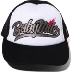 BAPE BABY MILO EMBROIDERY MESH CAP LADIES-BLACK