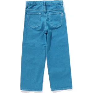 BAPE BABY MILO DENIM PANTS KIDS-BLUE