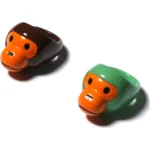 BAPE BABY MILO RING SET LADIES-BROWN&GREEN